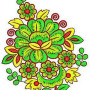 Flower Machine Embroidery Design 1465