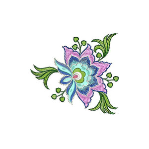 Fashionable Tee Corner Embroidery