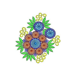 Emboss Stitch Designer Applique Design 1471