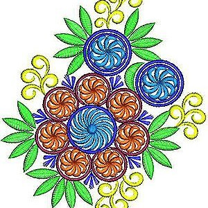 Emboss Stitch Designer Applique Design 1471