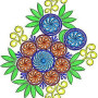 Emboss Stitch Designer Applique Design 1471