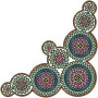 Corners Embroidery Design 14740
