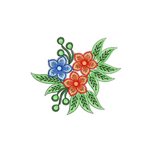 Natural Leaf Floral Butty Patch