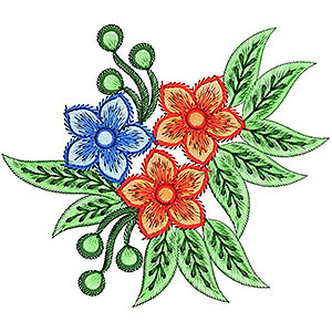 Natural Leaf Floral Butty Patch