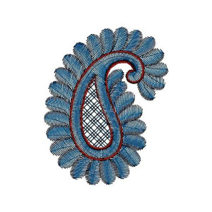 Paisley Patch Embroidery Design