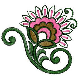 Natural Looking Embroidery Design Patch Work 15042