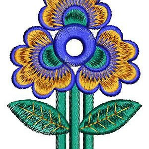 Dress Embroidery Patch Design 15050