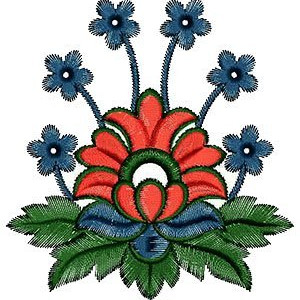 Stylish Embroidery Patch Design 15060
