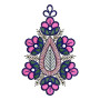 Floral Patch Embroidery Design 15192