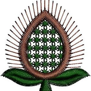 Unique Machine Embroidery Patch Design 15193