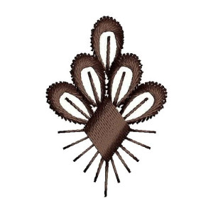 African Saree Embroidery Patch Design 15195