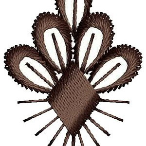 African Saree Embroidery Patch Design 15195