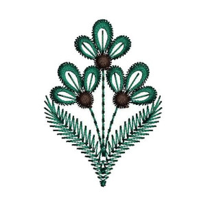 Blouse Back/Front Patches Embroidery 15205