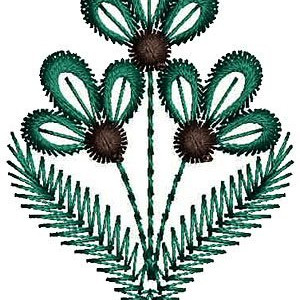 Blouse Back/Front Patches Embroidery 15205