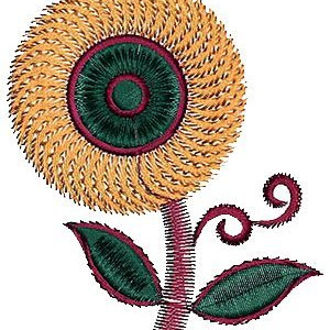 Designer Fashion Patch Embroidery Design 15207