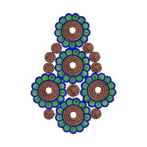 African Women Dress Embroidery 15289