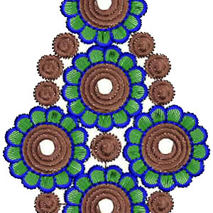 African Women Dress Embroidery 15289