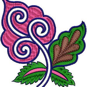 Charming Embroidery Patch Work Design 15297