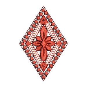 Traditional Saree Corner Patch Embroidery Design 15304