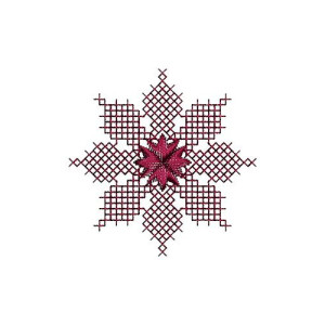 Cross Stitch Applique Embroidery Design 15535