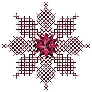 Cross Stitch Applique Embroidery Design 15535