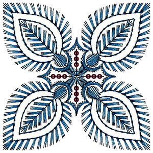 Unique Embroidery Applique Design 15549