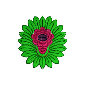 Flower Embroidery Patch 15565