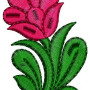Floral Patch Embroidery Design 15573
