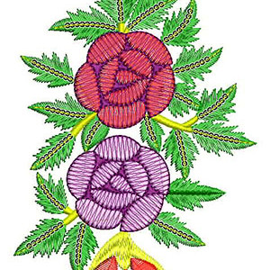 Palm leaf Bold Embroidery Patch