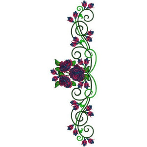 Custom Flower Embroidery Hoop Wallart 15855