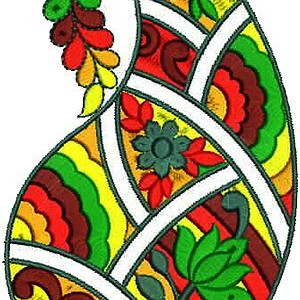 Patch Work Blouse Design 16124