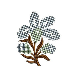 Long Patchwork Dress Design 16145