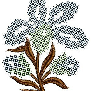 Long Patchwork Dress Design 16145