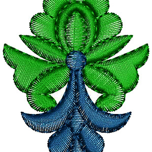 Draai Blom Applique Design 16248