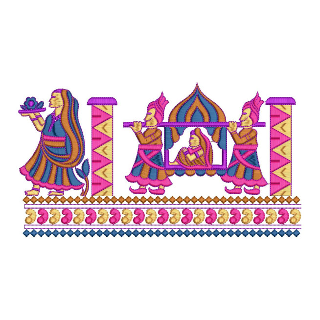 Indian Wedding Dulhan Doli Designs in Embroidery 16377