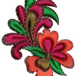 Traditional Indian Applique Embroidery Design 16393