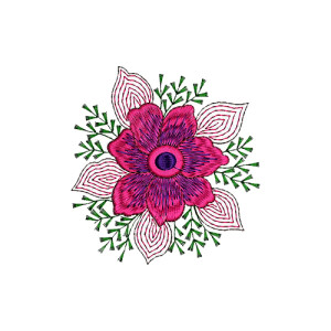 Kashmiri Fashion Applique Embroidery Design 16427