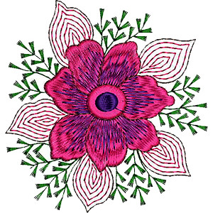 Kashmiri Fashion Applique Embroidery Design 16427