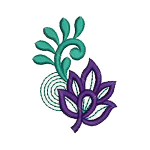 Unique Applique Embroidery Design 16428