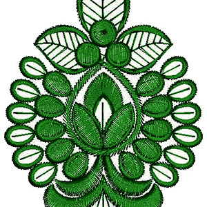 Dupatta Corner Applique Embroidery Design 16476