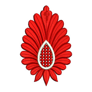 African Dress Applique Embroidery Design 16546