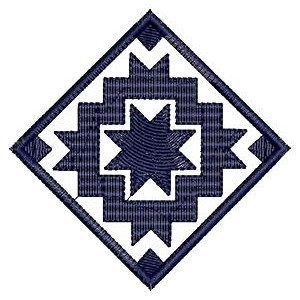 Traditional French Applique Embroidery Design 16618