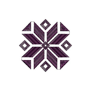 Scarf Corner Applique Design 16619