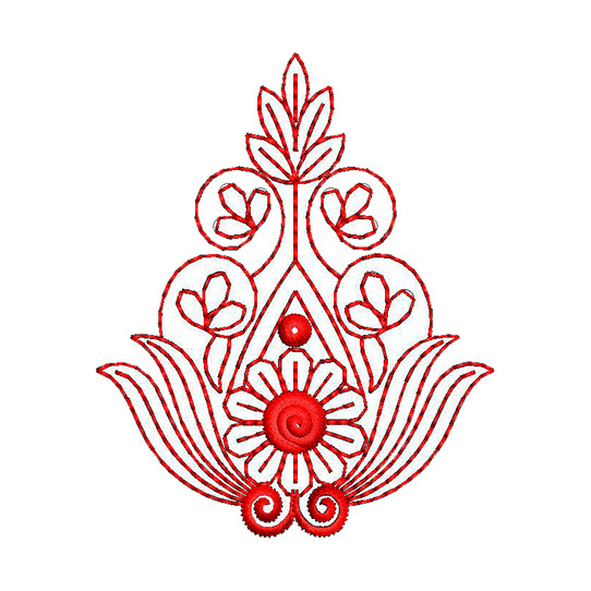 Applique Embroidery Design 16624