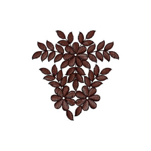 Simple Women Dress Applique Embroidery Design 16627