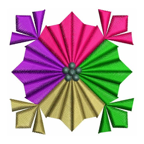 Decorative Applique Embroidery Design 16758