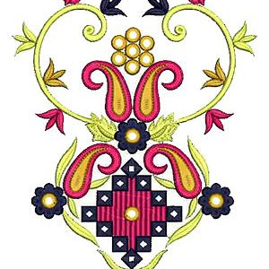 Fancy Saree Pallu Applique Design 16787