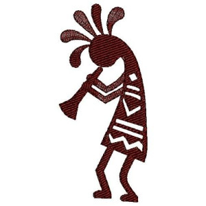 Dress Fabric Warli Applique Embroidery Design 16929