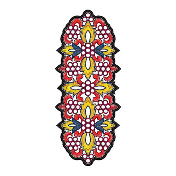 Gorgeous Wool Applique Embroidery Design 17022