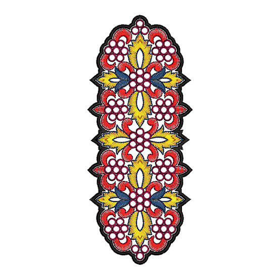Gorgeous Wool Applique Embroidery Design 17022